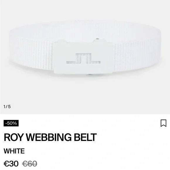 J. Lindeberg | Accessories | Nwt J Lindeberg Mens Roy Belt  display picture 2